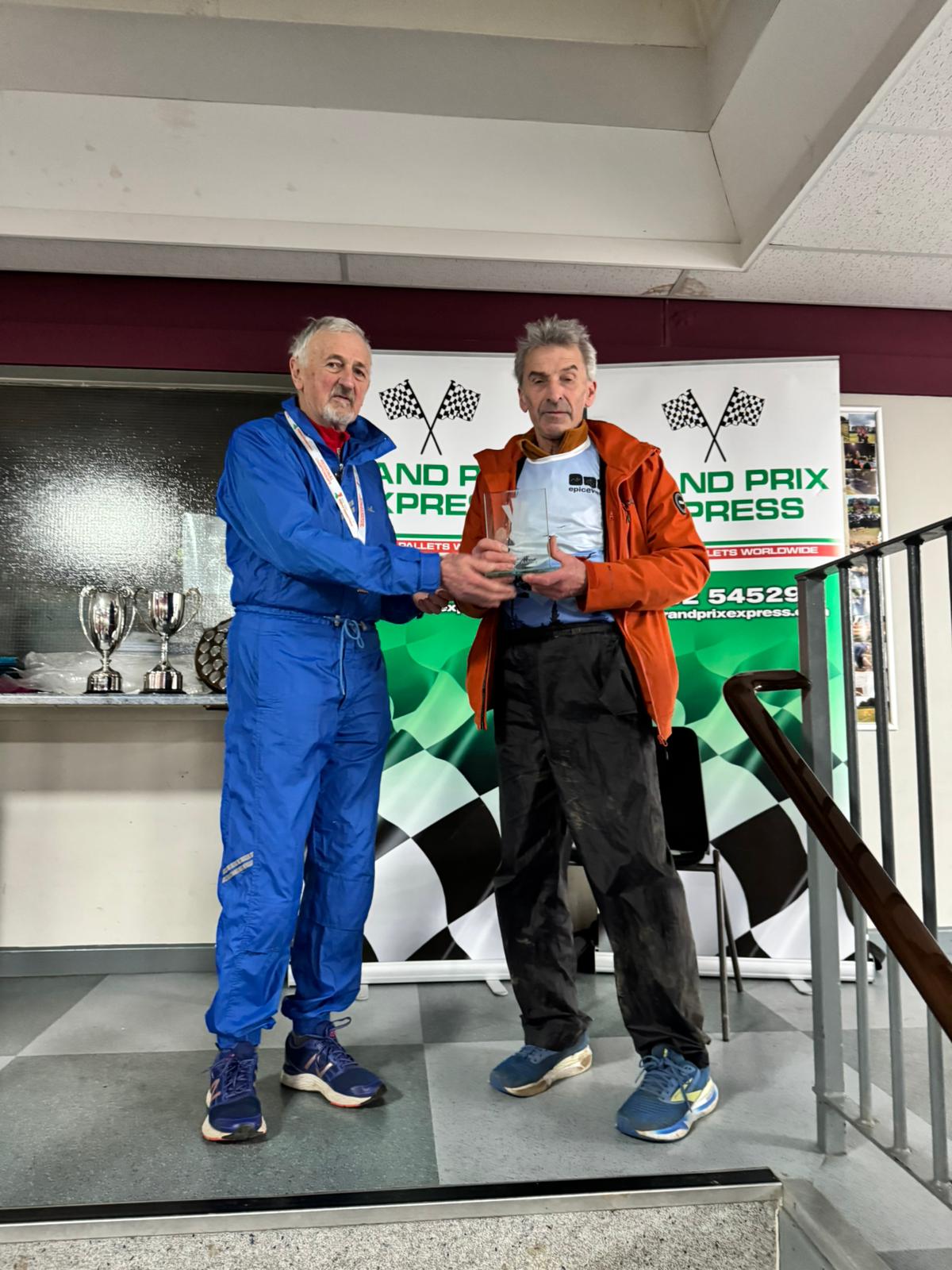 Charles recieving his award at the NWCCL Presentations